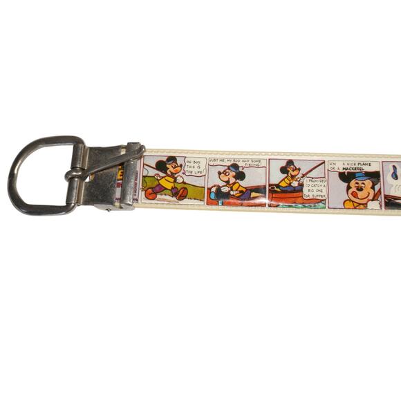 Vintage Disney Mickey Mouse Comic Strip Belt Kids / Youth 1980s Valprint PVC - Picture 8 of 12